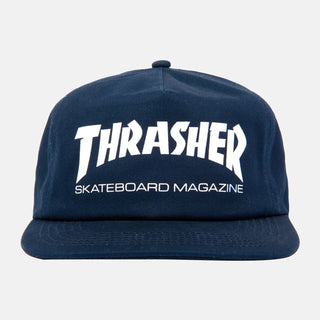Thrasher Skateboard Hat Mag Logo Snapback Navy/White