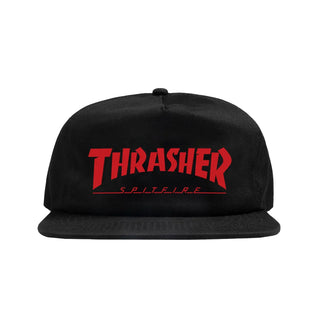 Thrasher Hat Spitfire Snapback Black