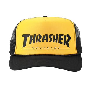 Thrasher Hat Spitfire Trucker Black/Gold/Black