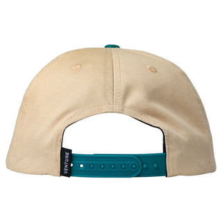 Venture Trucks Hat Heritage Snapback Tan/Jade Blue