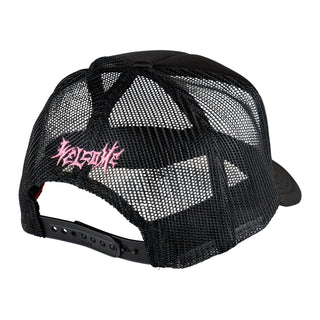 Welcome Skateboards x Britney Innocent Trucker Hat Black