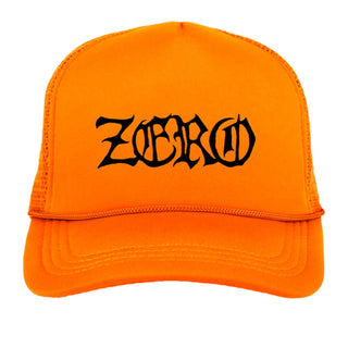 Zero Skateboards Hat Wasteland Trucker Safety Orange