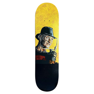 Hammers Skateboard Deck Cares About Hypnocil Yellow 8.25" x 31.75"