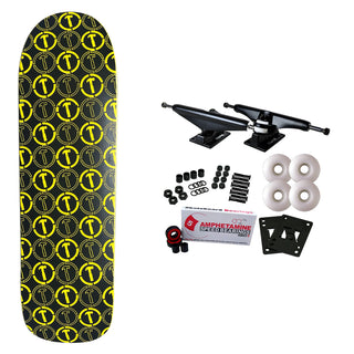 Hammers Skateboard Complete Logo Pattern Black 9.0"