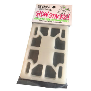 Heroin 1/8" Risers Glow Stacks Glow in the Dark