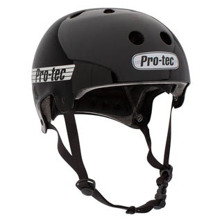 Pro Tec Skateboard Helmet Old School Certified Gloss Black Size S