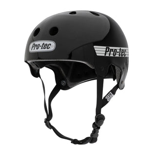 Pro Tec Skateboard Helmet Old School Certified Gloss Black Size XS