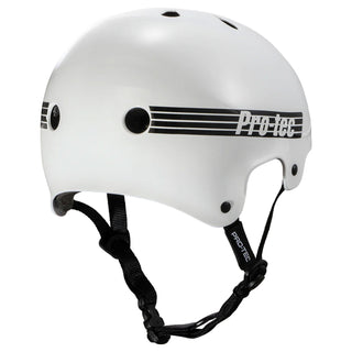 Pro Tec Skateboard Helmet Old School Certified Gloss White Size M
