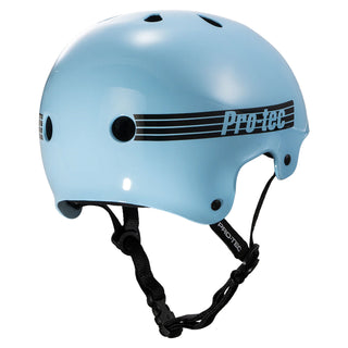 Pro Tec Skateboard Helmet Old School Skate Gloss Baby Blue Size L