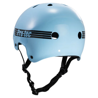 Pro Tec Skateboard Helmet Old School Skate Gloss Baby Blue Size L