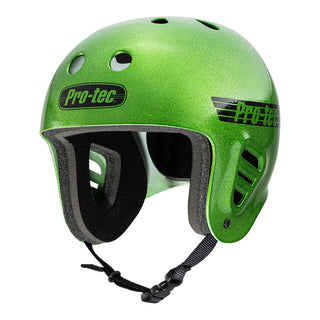 Pro Tec Skateboard Helmet Full Cut Skate Candy Green Flake Size XL