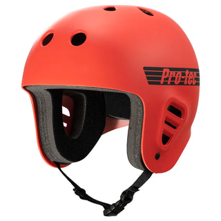 Pro Tec Skateboard Helmet Full Cut Skate Matte Bright Red Size M