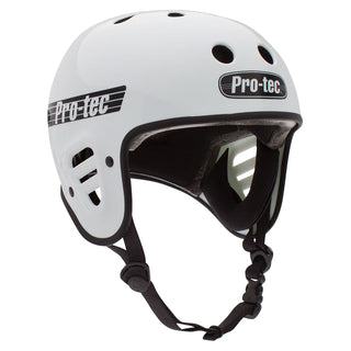 Pro Tec Skateboard Helmet Full Cut Certified Gloss White Size S