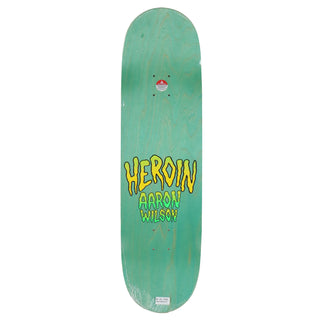 Heroin Skateboard Deck Aaron Wilson Eyes Orange 8.75" x 32.25"