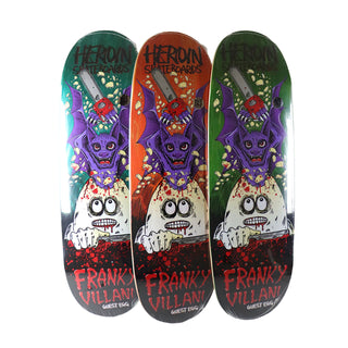 Heroin Skateboard Complete Franky Villani Guest Symmetrical (Assorted) Assorted 9.5" x 32.25"