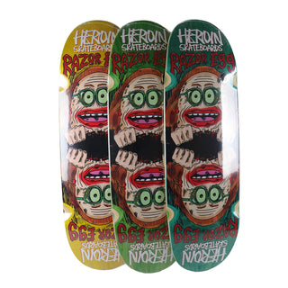 Heroin Skateboard Complete Auntie Razoregg (Assorted) Assorted 9.75" x 32.68"