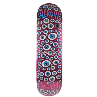 Heroin Skateboard Complete Chris Pulman Eyes Pink 8.5" x 32"