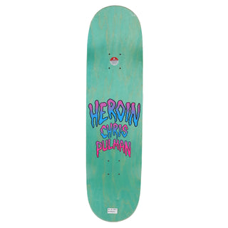 Heroin Skateboard Deck Chris Pulman Eyes Pink 8.5" x 32"