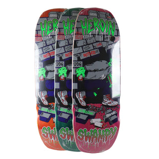 Heroin Skateboard Complete Swampy Stomp (Assorted) Assorted 10.5" x 32.625"