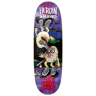 Heroin Skateboard Deck Curb Killer 9 Merged (Assorted) 10" x 32.5"