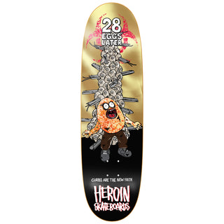 Heroin Premium Complete Skateboard 28 Eggs Later 9.0" Ft. Krux/OJ/Quantum