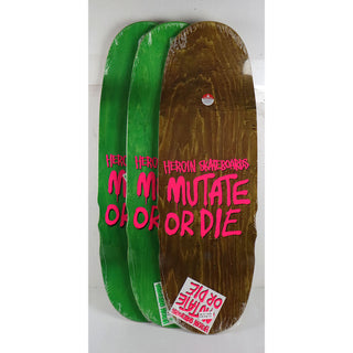 Heroin Skateboard Complete Mutant Wide Boy 10.4" x 32.3"