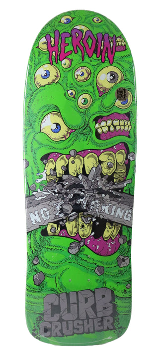 Heroin Skateboard Deck Curb Crusher 10.25" x 32"