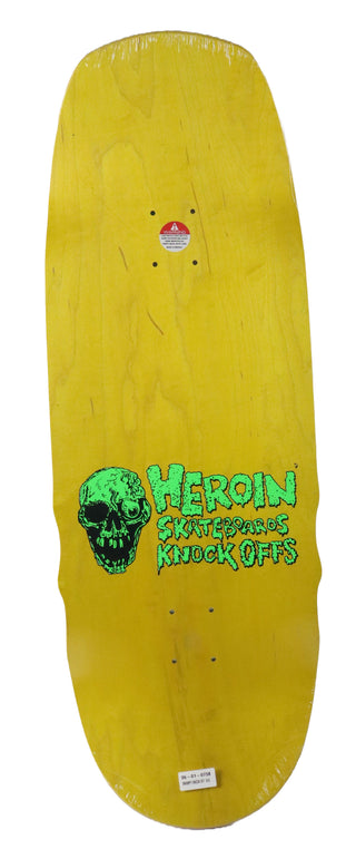 Heroin Skateboard Deck Swampy Knock Off 10.6" x 32.1"