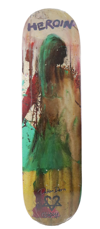 Heroin Skateboard Deck Dalton Dern Bam 8.38" x 32"