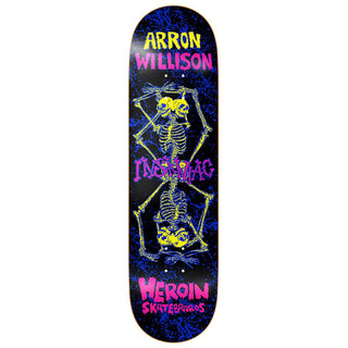 Heroin Skateboard Deck Aaron Wilson Knock Off 8.5" x 32"