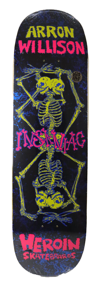 Heroin Skateboard Deck Aaron Wilson Knock Off 8.5" x 32"