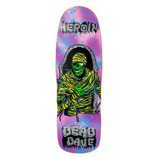 Heroin Skateboard Deck Dead Dave KO2 Mummy 10.125" x 32.25"