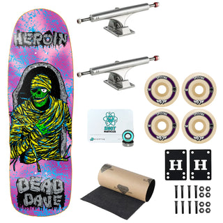 Heroin Premium Complete Skateboard Dead Dave KO2 Mummy 10.125" Ft. Ace/Spitfire/Quantum