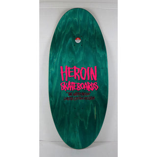 Heroin Skateboard Deck The Watermelon Eggzilla 13.5" x 31.5"