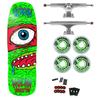 Heroin Premium Skateboard with Ace Trucks, Snot Wheels 10.1" Nolan Mutation