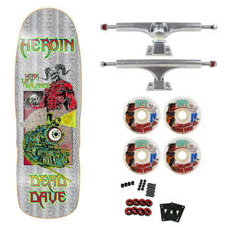 Heroin Premium Skateboard with Ace Trucks, Snot Wheels 10.1" Dead Dave Hellscape