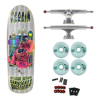 Heroin Premium Skateboard with Ace Trucks, Snot Wheels 10" Craig Questions Hellscape
