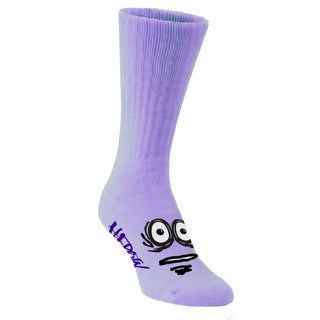 Heroin Skateboards Socks Big Egg Lavender