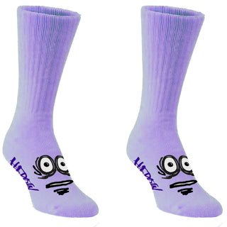 Heroin Skateboards Socks Big Egg Lavender