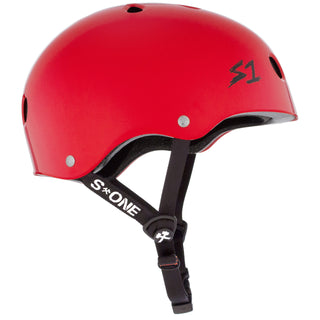 S-One Skateboard Helmet Lifer Red Gloss + 2 Sizing Liners