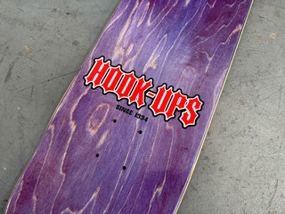 Hook Ups Skateboard Deck Devil Throne 8.5" x 32.25"