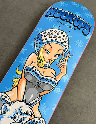 Hook Ups Skateboard Deck Polar Girl 8.5" x 32.25"