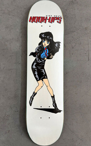 Hook Ups Skateboard Deck 30 Year Anniversary Police Girl 7.5" x 31"