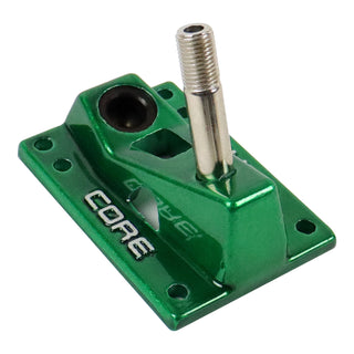 Core Trucks 6-Hole Baseplates Hollow Kingpin Green with 95A Bushings (2-Pack)