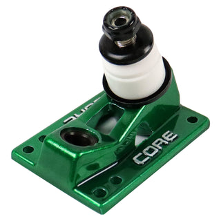 Core Trucks 6-Hole Baseplates Hollow Kingpin Green with 95A Bushings (2-Pack)