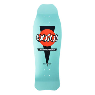 Hosoi Skateboard Complete Hammerhead Double Kick Turquoise 10.25" x 31" Old School
