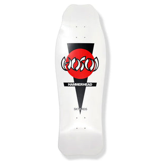 Hosoi Skateboard Complete Hammerhead Double Kick White 10.25" x 31" Old School