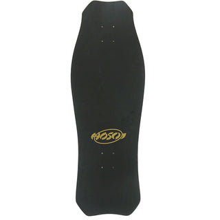 Hosoi Skateboard Deck Screened OG Hammerhead Matte Black/Gold 10.5" x 31" Old School