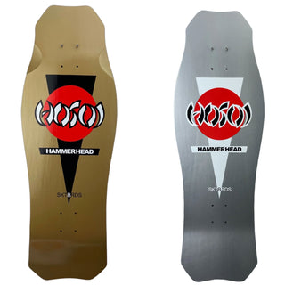 Hosoi Skateboard Deck OG Hammerhead Double Take Gold/Silver 10.5" x 31" Old School