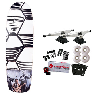 The Heated Wheel Skateboard Complete Trio 9.5" x 32"
